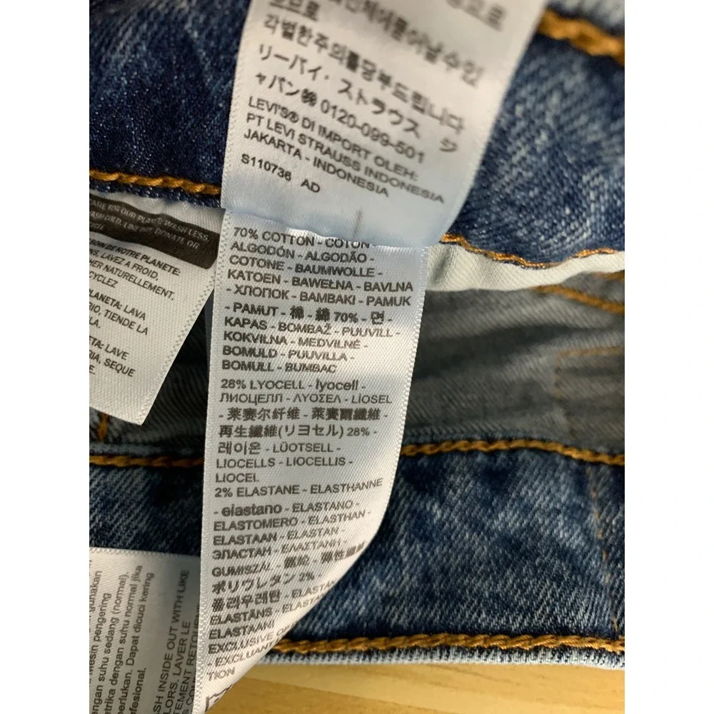 Levis 541 Jeans Mens 34x34 Blue Athletic Taper Medium Wash Denim Pants
